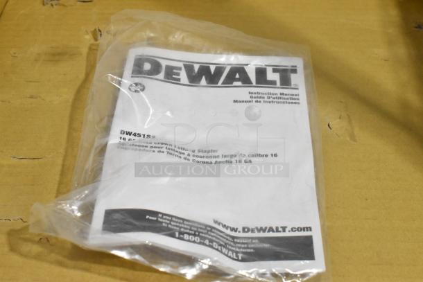BRAND NEW SCRATCH AND DENT! DeWalt DW451S2 Wide Crown Lathing Stapler. - Image 3 of 5