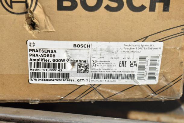 BRAND NEW SCRATCH AND DENT! Bosch PRA-AD608 Amplifier - Image 4 of 4