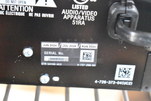 Sony STR-DH190 Stereo Receiver. 120 Volts, 1 Phase. - Image 12 of 12