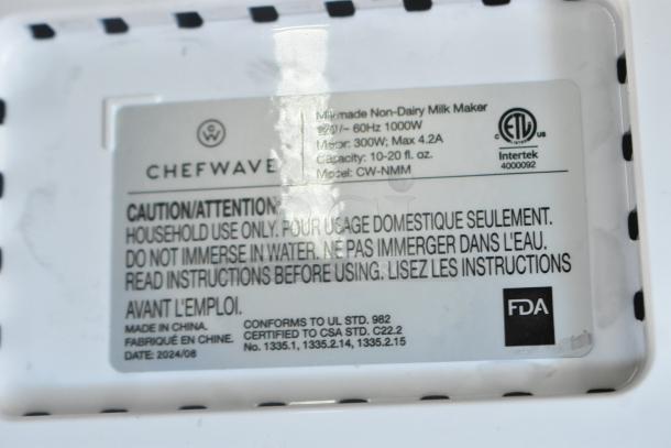 Chefwave CW-NMM Countertop Coffee Machine w/ Pot. 120 Volts, 1 Phase. - Image 8 of 10
