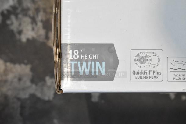 BRAND NEW SCRATCH AND DENT! Dura Bean Deluxe Twin Size Inflatable Mattress - Image 3 of 5