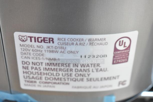 Tiger JKT-D18U Countertop Rice Cooker. 120 Volts, 1 Phase. - Image 8 of 8