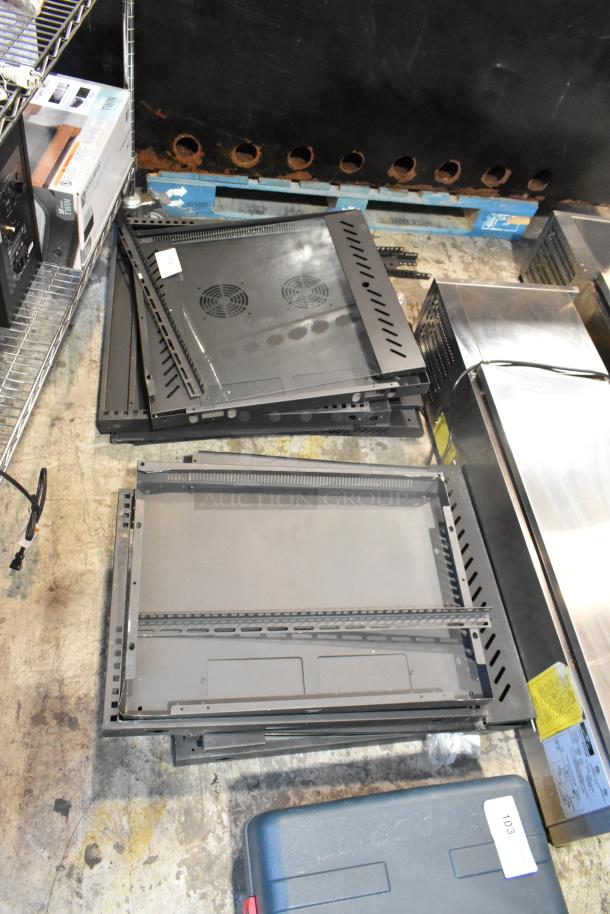 ALL ONE MONEY! Lot of Black Metal Panels - Image 1 of 4