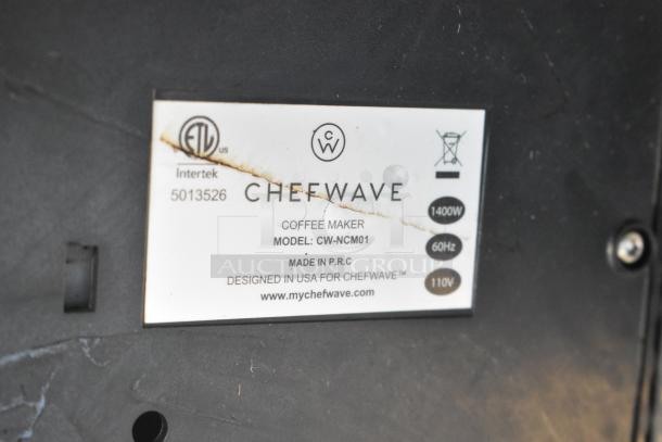 Chefwave CW-NCM01 Countertop Coffee Maker. 120 Volts, 1 Phase. - Image 9 of 9