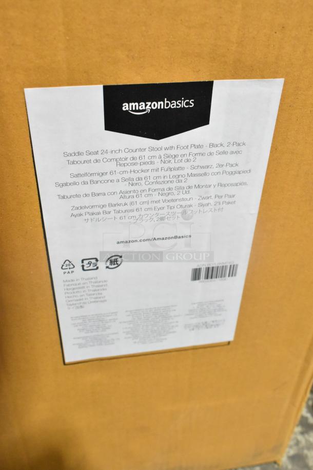 2 BRAND NEW IN BOX! Saddle Seat 24" Counter Stool. 2 Times Your Bid! - Image 3 of 5