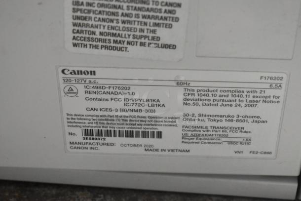 Canon F176202 Countertop Scanner Copier Machine. - Image 10 of 10
