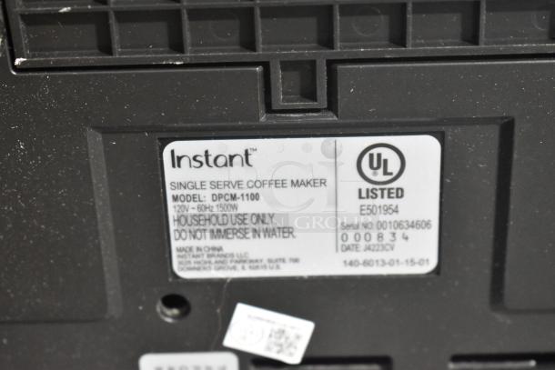 Instant DPCM-1100 Single Serve Coffee Maker. 120 Volts, 1 Phase. - Image 5 of 5