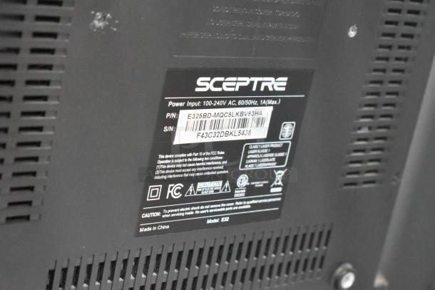 Sceptre Television. 100-240 Volts, 1 Phase. Buyer Must Pick Up - We Will Not Ship This Item. - Image 5 of 5