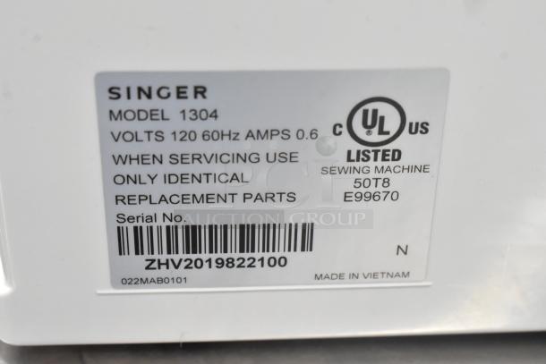 Singer 1304 Countertop Sewing Machine w/ Foot Pedal. - Image 10 of 10