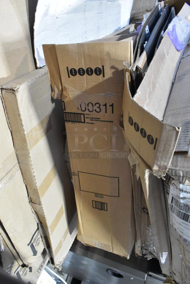 14 BRAND NEW SCRATCH AND DENT! Items Including Purell® 7306-DS-SLV Messenger™ ES6 1200 mL White Automatic Hand Sanitizer Dispenser with Silver Panel Floor Stand, NR 0034CH Needle Rib 3'x4', 00512 Staxon Steel Drawer, 00311 Steel Plus Storage Drawers. 14 Times Your Bid! - Image 8 of 8