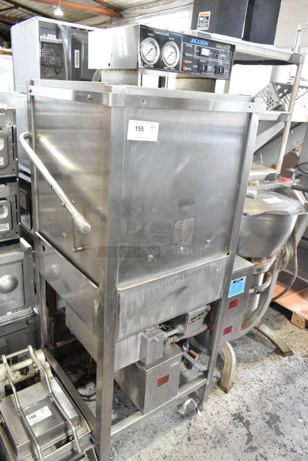 Jackson Series 150 Stainless Steel Commercial Straight Pass Through Dishwasher. - Image 1 of 7
