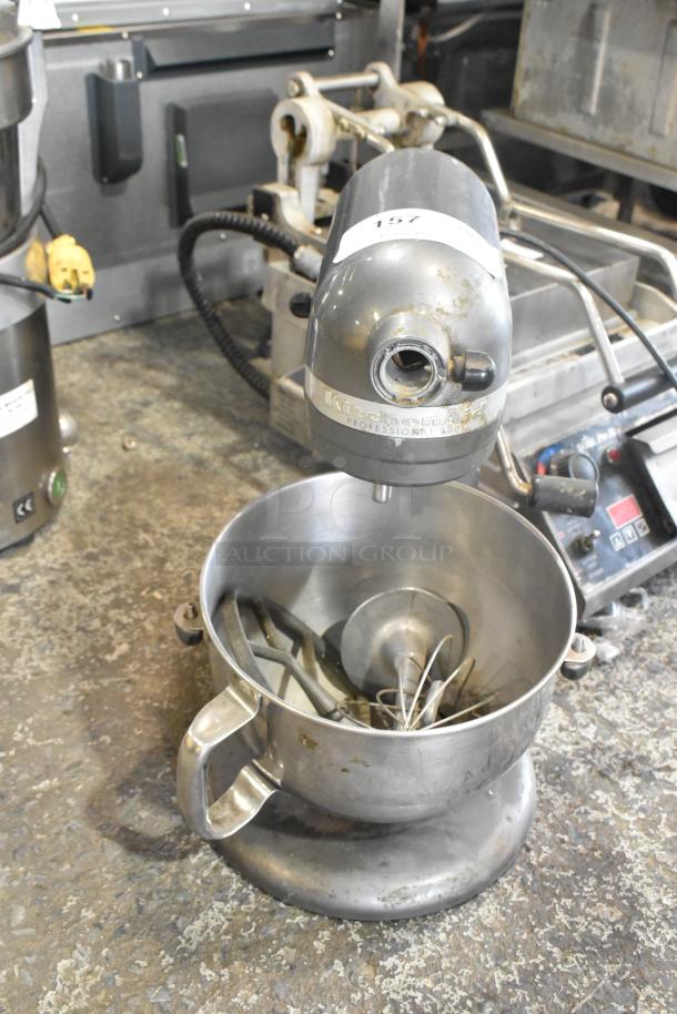 KitchenAid KP26M1XPM Countertop 6 Quart Bowl-Lift Stand Mixer w/ Mixing Bowl, Whisk, Paddle and Dough Hook Attachments. 120 Volts, 1 Phase. - Image 4 of 7