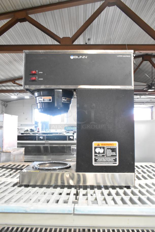 2023 Bunn VPR Stainless Steel Commercial 2 Burner Coffee Machine w/ Poly Brew Basket. 120 Volts, 1 Phase. - Image 1 of 7