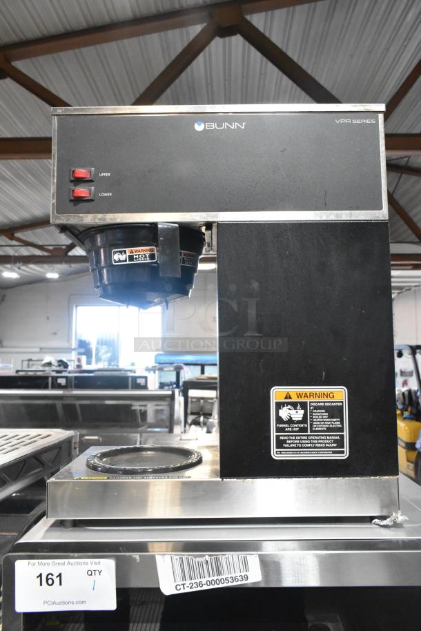 2022 Bunn VPR Stainless Steel Commercial 2 Burner Coffee Machine w/ Poly Brew Basket. 120 Volts, 1 Phase. - Image 1 of 7