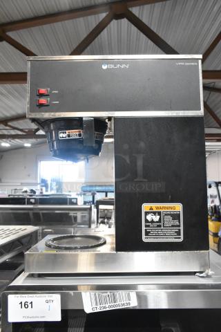 2022 Bunn VPR Stainless Steel Commercial 2 Burner Coffee Machine w/ Poly Brew Basket. 120 Volts, 1 Phase. - Item #1193248