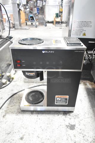 2024 Bunn VPR Stainless Steel Commercial 2 Burner Coffee Machine w/ Poly Brew Basket. 120 Volts, 1 Phase. - Item #1193251