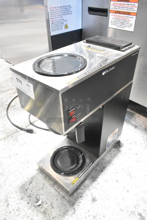 2020 Bunn VPR Stainless Steel Commercial 2 Burner Coffee Machine w/ Poly Brew Basket. 120 Volts, 1 Phase. - Image 2 of 7