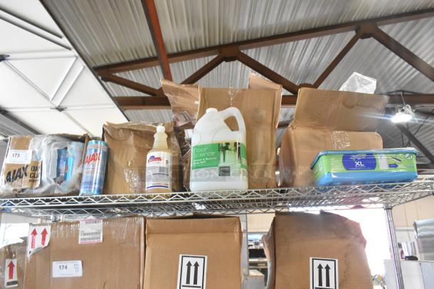 ALL ONE MONEY! Tier Lot of Various Items Including Diversey Grill Cleaner, Ajax Oxygen Bleach Cleanser and Swiffer Pads - Image 1 of 9