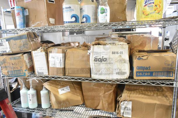ALL ONE MONEY! Tier Lot of Various Items Including Scott Hygienic Bath Tissue Dispenser, Gojo Foam Handwash, Salt Shakers - Image 1 of 10