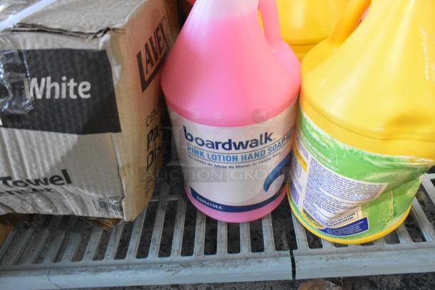 ALL ONE MONEY! Tier Lot of Various Items Including Boardwalk Hand Soap Refill, Paper Towel Dispenser, Lysol Bleach Cleaner. - Image 2 of 6