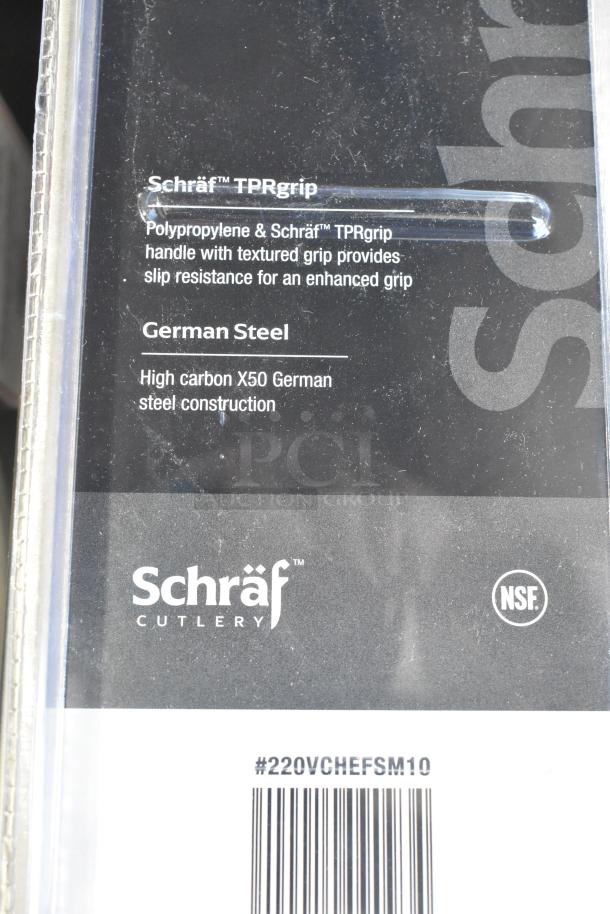 2 BRAND NEW SCRATCH AND DENT! Schraf 220VCHEFSM10  10" Chef Knife with TPRgrip Handle. 2 Times Your Bid! - Image 4 of 4