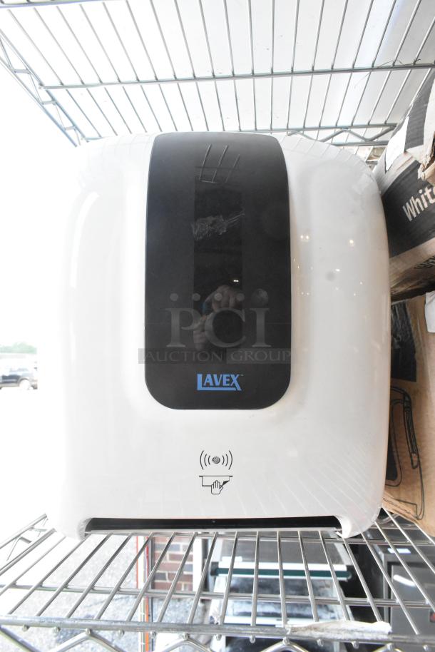 3 BRAND NEW SCRATCH AND DENT! Items Including 66AWLPTLEVR Lavex White Lever-Activated Paper Towel Dispenser, 66AWLPTFOLDMC Lavex White Plastic C-Fold / Multifold Paper Towel Dispenser. 3 Times Your Bid! - Image 2 of 6
