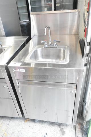 QualServ Stainless Steel Commercial Portable Sink. - Item #1193271