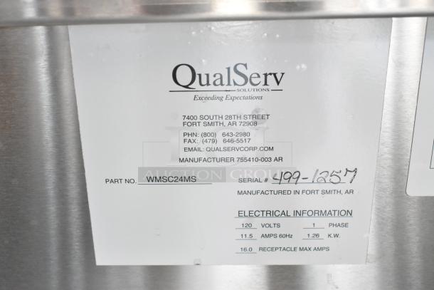 QualServ WMSC24MS Stainless Steel Commercial Portable Sink on Commercial Casters. - Image 7 of 7