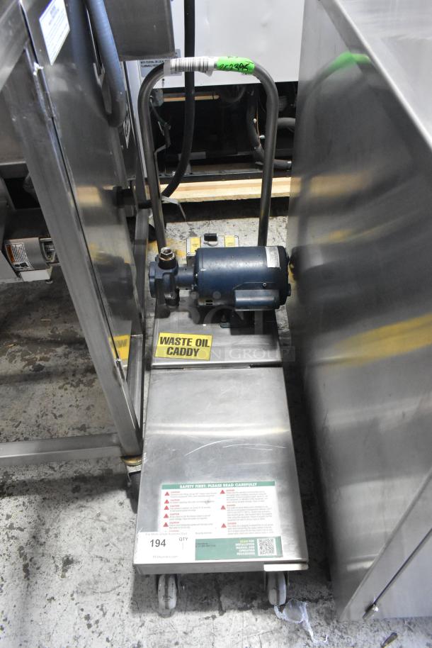 Frontline 10SS Stainless Steel Commercial Oil Filtration System on Commercial Casters. - Image 1 of 5
