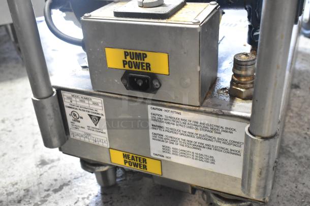 Frontline 10SS Stainless Steel Commercial Oil Filtration System on Commercial Casters. - Image 4 of 5