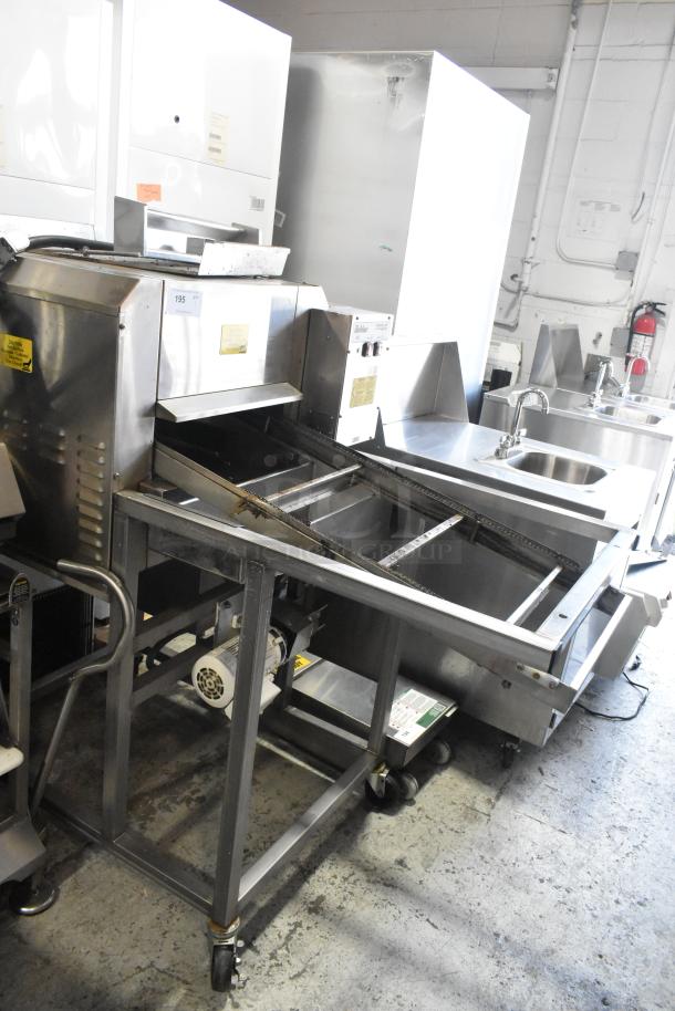 Belshaw Adamatic TG50 Stainless Steel Commercial Floor Style Thermoglaze Icing Machine on Commercial Casters. 208 Volts, 1 Phase. - Image 2 of 8