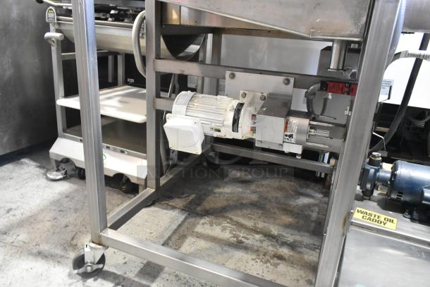 Belshaw Adamatic TG50 Stainless Steel Commercial Floor Style Thermoglaze Icing Machine on Commercial Casters. 208 Volts, 1 Phase. - Image 6 of 8