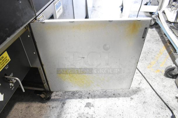 Giles EOF-24 Stainless Steel Commercial Electric Powered 3 Bay Deep Fat Fryer w/ Dumping Station on Commercial Casters. 480 Volts. - Image 10 of 19