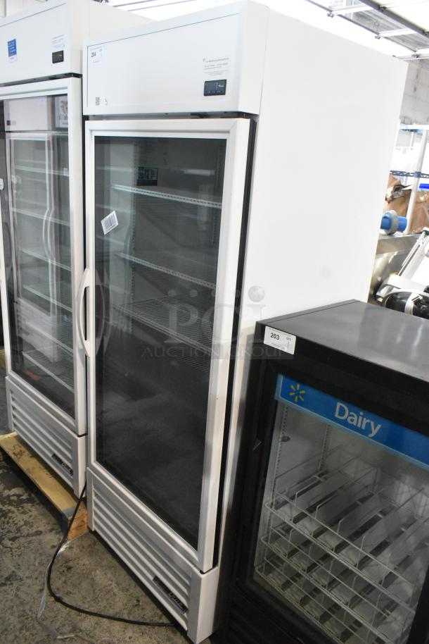2021 True TSCI-600R-G-PH Metal Commercial Single Door Reach In Cooler Merchandiser w/ Poly Coated Racks. 115 Volts, 1 Phase. - Image 1 of 8