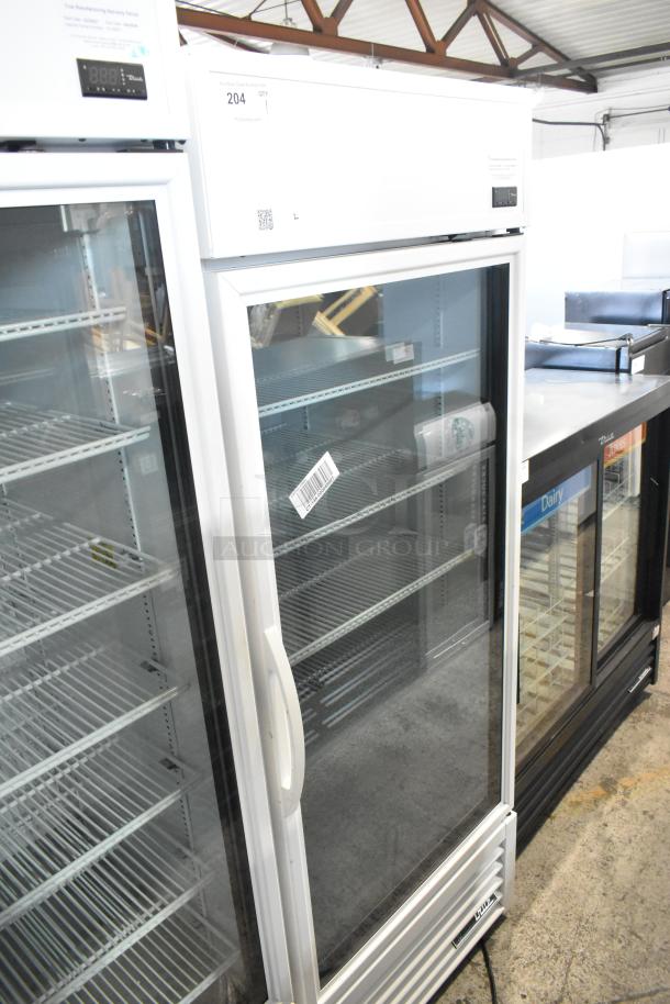 2021 True TSCI-600R-G-PH Metal Commercial Single Door Reach In Cooler Merchandiser w/ Poly Coated Racks. 115 Volts, 1 Phase. - Image 2 of 8