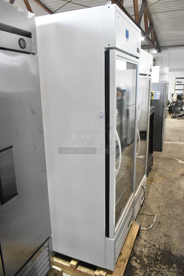 2021 True TSCI-600R-G-PH Metal Commercial Single Door Reach In Cooler Merchandiser w/ Poly Coated Racks. 115 Volts, 1 Phase. - Image 2 of 8