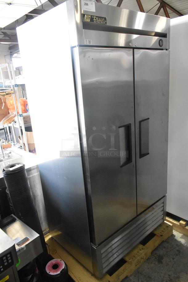 True T-35 Stainless Steel Commercial 2 Door Reach In Cooler w/ Poly Coated Racks. 115 Volts, 1 Phase. - Image 1 of 7