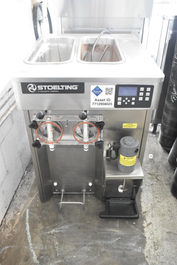 2020 Stoelting SF121-38I2 Stainless Steel Commercial Countertop Air Cooled 2 Flavor w/ Twist Soft Serve Ice Cream Machine. 208-240 Volts, 1 Phase. - Image 1 of 8