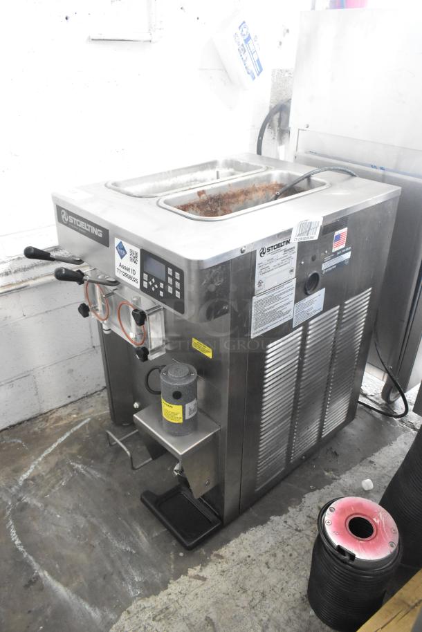 2020 Stoelting SF121-38I2 Stainless Steel Commercial Countertop Air Cooled 2 Flavor w/ Twist Soft Serve Ice Cream Machine. 208-240 Volts, 1 Phase. - Image 3 of 8