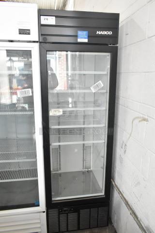 2019 Habco SE18 Metal Commercial Single Door Reach In Cooler Merchandiser. 115 Volts, 1 Phase. - Item #1193312