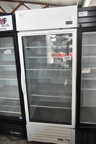 2021 True TSCI-600R-G-PH Metal Commercial Single Door Reach In Cooler Merchandiser w/ Poly Coated Racks. 115 Volts, 1 Phase. - Item #1193313