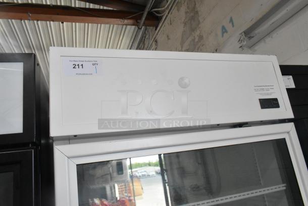 2021 True TSCI-600R-G-PH Metal Commercial Single Door Reach In Cooler Merchandiser w/ Poly Coated Racks. 115 Volts, 1 Phase. - Image 3 of 8