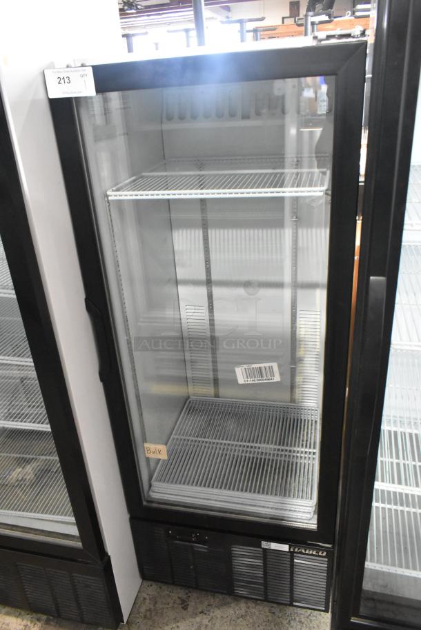 Habco SE12 Metal Commercial Single Door Reach In Cooler Merchandiser w/ Poly Coated Racks. 115 Volts, 1 Phase. - Image 1 of 5