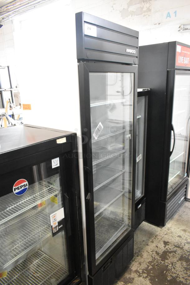 2019 Habco SE18 Metal Commercial Single Door Reach In Cooler Merchandiser w/ Poly Coated Racks. 115 Volts, 1 Phase. - Image 2 of 7