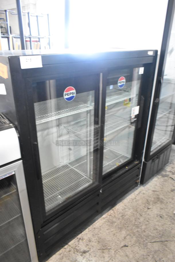 2021 True GDM-41SL-54-HC-LD Metal Commercial 2 Door Reach In Cooler Merchandiser w/ Poly Coated Racks. 115 Volts, 1 Phase. - Image 2 of 7