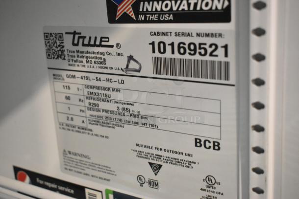 2021 True GDM-41SL-54-HC-LD Metal Commercial 2 Door Reach In Cooler Merchandiser w/ Poly Coated Racks. 115 Volts, 1 Phase. - Image 6 of 7