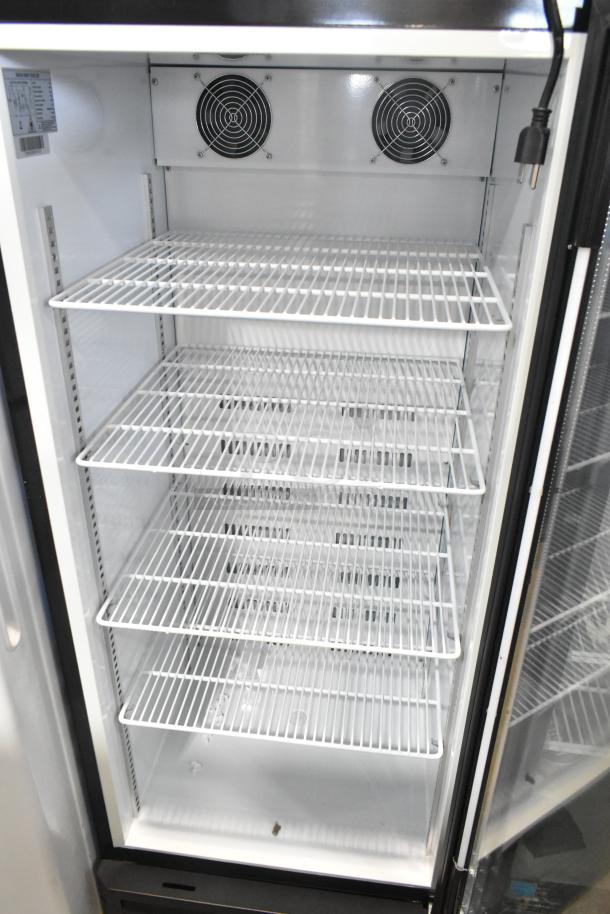A-11 Metal Commercial Single Door Reach In Cooler Merchandiser w/ Poly Coated Racks. 115 Volts, 1 Phase. - Image 4 of 6