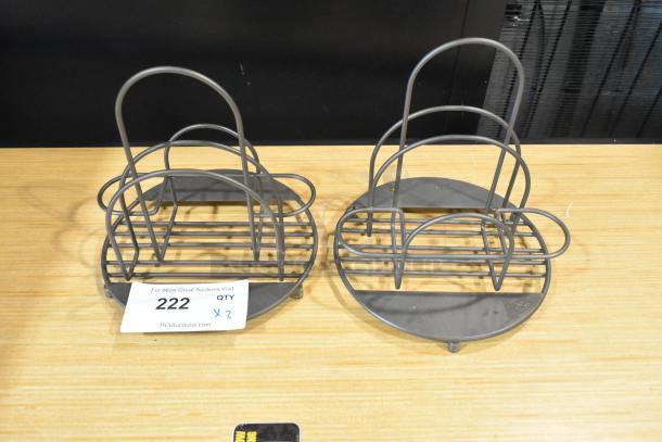 2 Metal Countertop Holders. 2 Times Your Bid! - Image 1 of 4