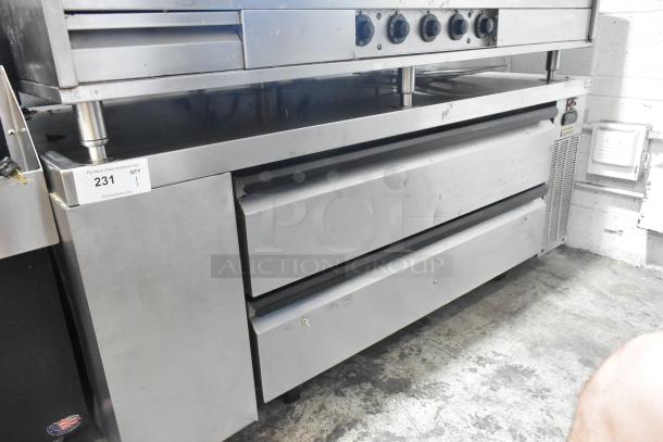 Silver King SKRCB60H Stainless Steel Commercial 2 Drawer Chef Base on Commercial Casters. 115 Volts, 1 Phase. - Image 2 of 6