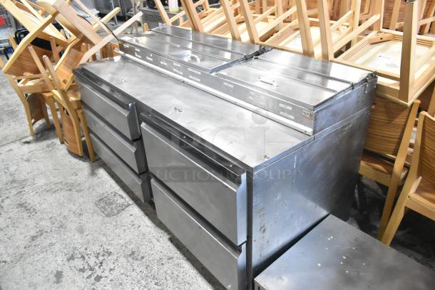 Silver King SKPZ72D Stainless Steel Commercial Pizza Prep Table w/ 5 Drawers. 115 Volts, 1 Phase. - Image 2 of 8